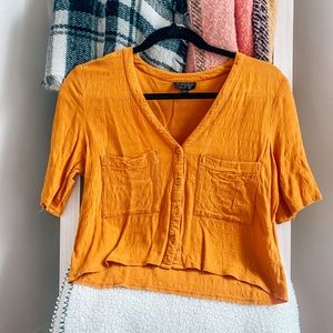 Orange TOPSHOP crop top